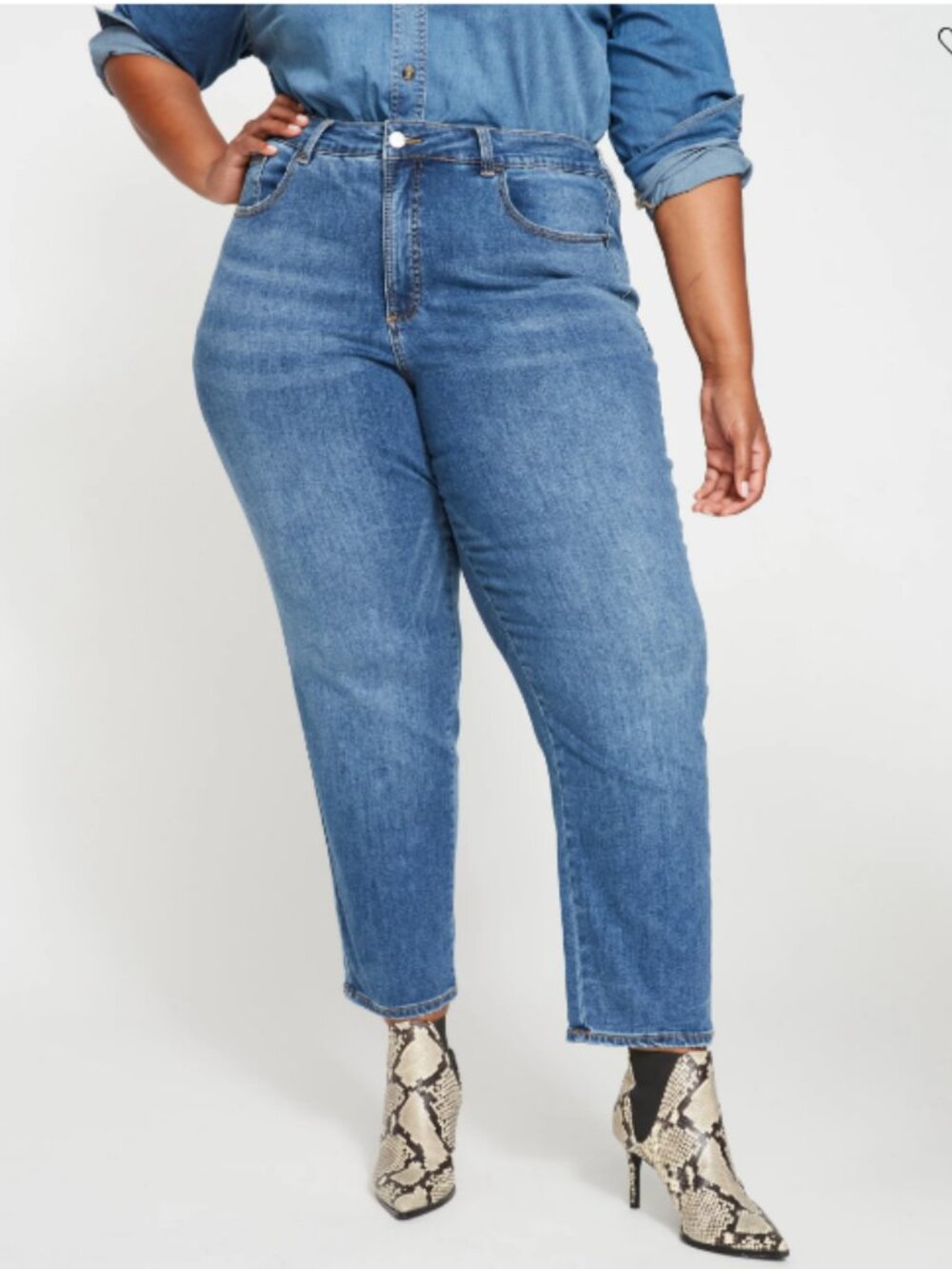 Universal Standard Dylan High Rise Tapered Jeans 14 NWT